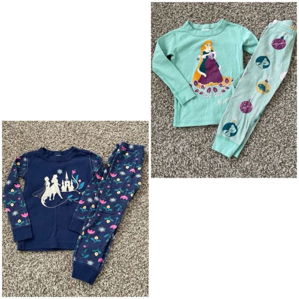 3T / Toddler Girl Hanna Andersson x Disney Pajamas Bundle
